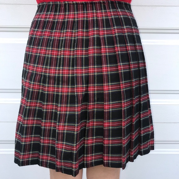 Perfect punk red plaid school kinderwhore skirt - Picture 5 of 14